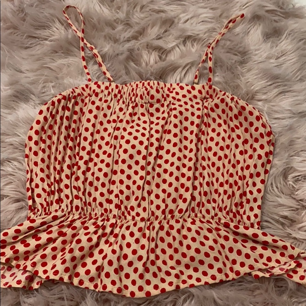 Polka dot blouse